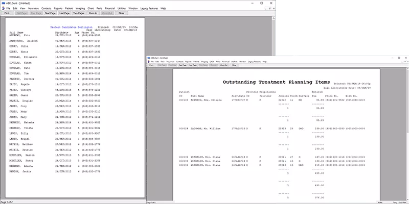 ABELDent's Report Generator